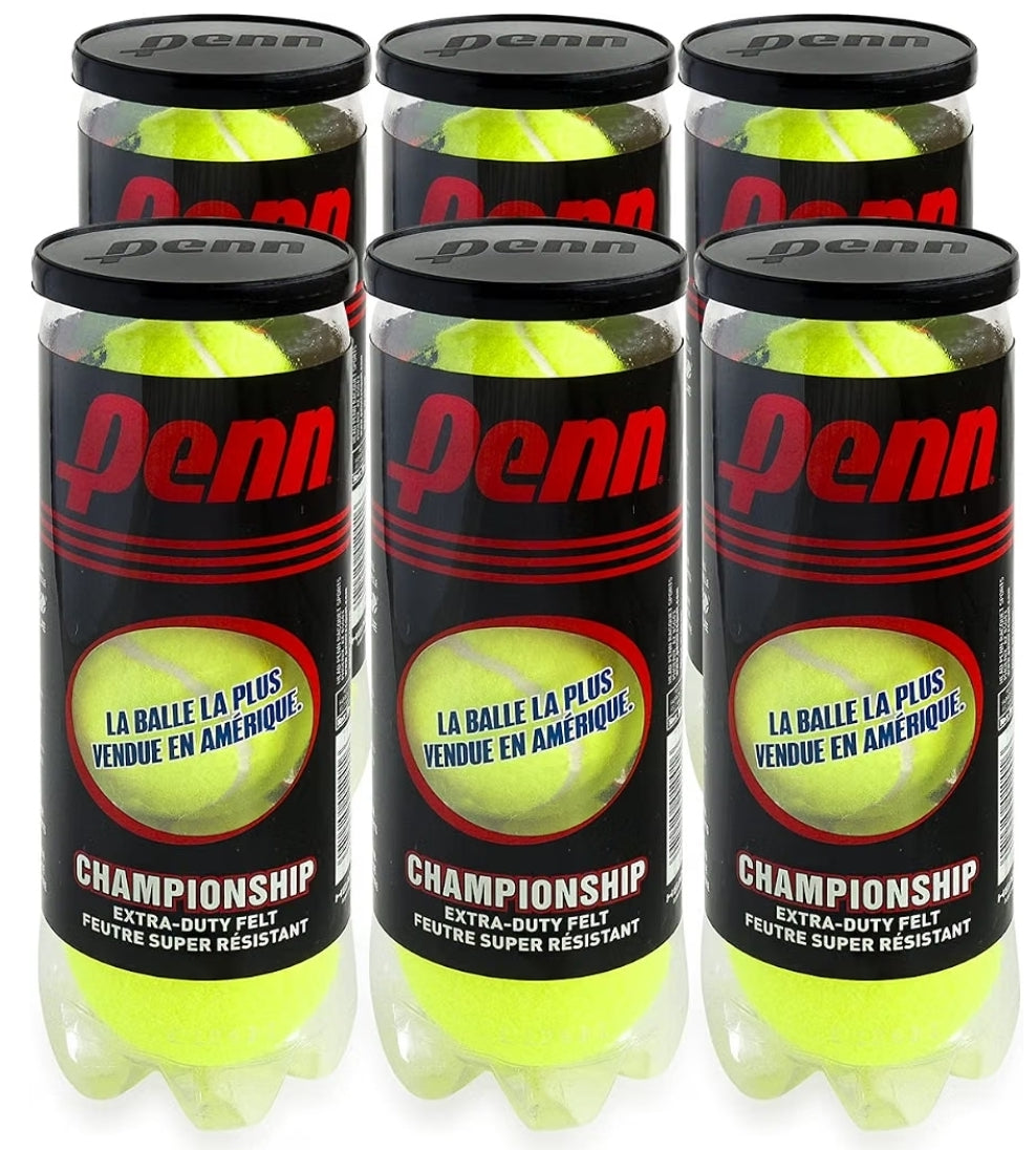 Penn High-Bounce  Tennis Training Balls - 6 Pack 18 Balls Yellow.
