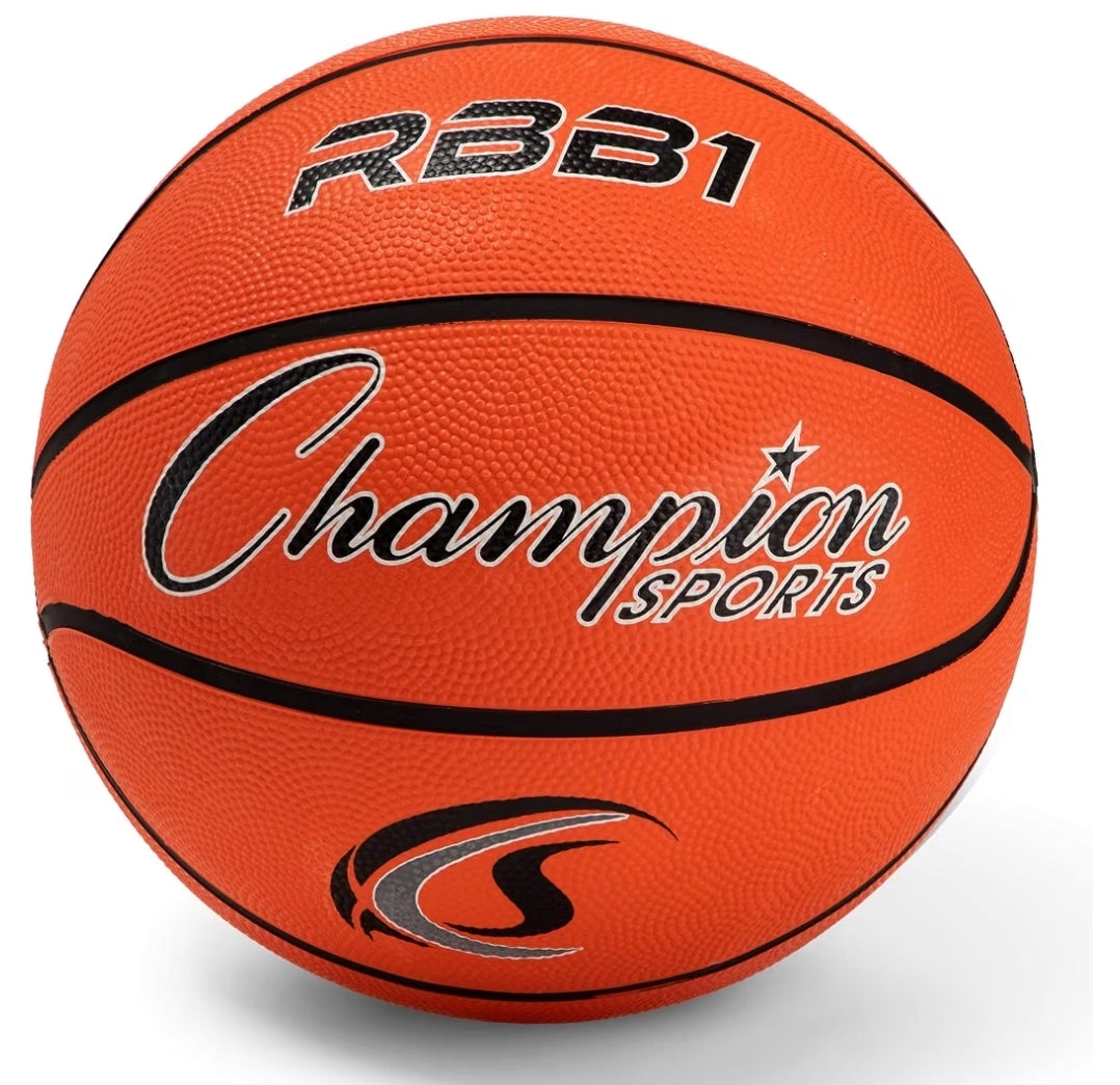 Champion Leather Basketball, High-Grip Prcccofessional Size Sports Ball for Indoor Outdoor Courts