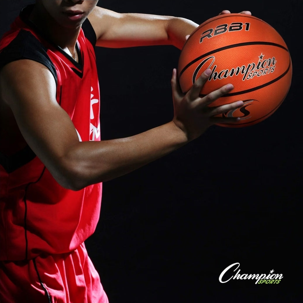 Champion Leather Basketball, High-Grip Prcccofessional Size Sports Ball for Indoor Outdoor Courts