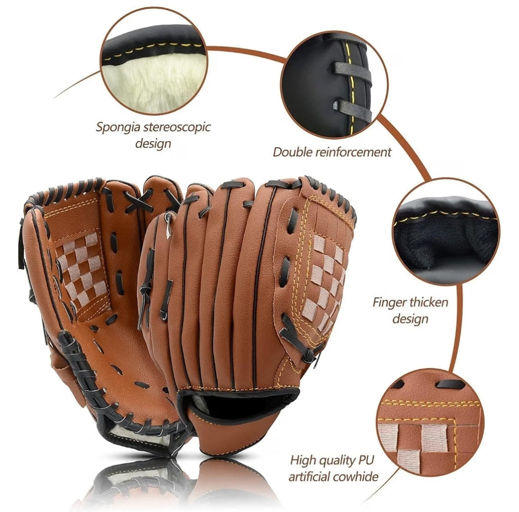 Youth Baseball Glove - Premium Soft Cushioned Softball Glove for Kids