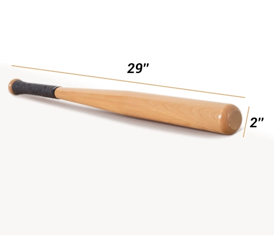 Premium Wooden Baseball Bat – Heavy-Duty Classic Training & Display Bat