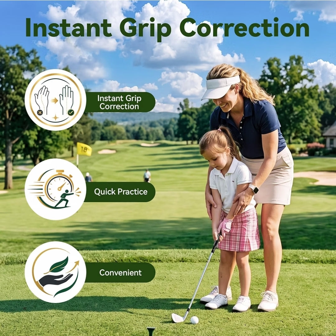 Golf Grip Trainer - Ergonomic Swing Training Aid for Correct Hand Positioning & Muscle Memory