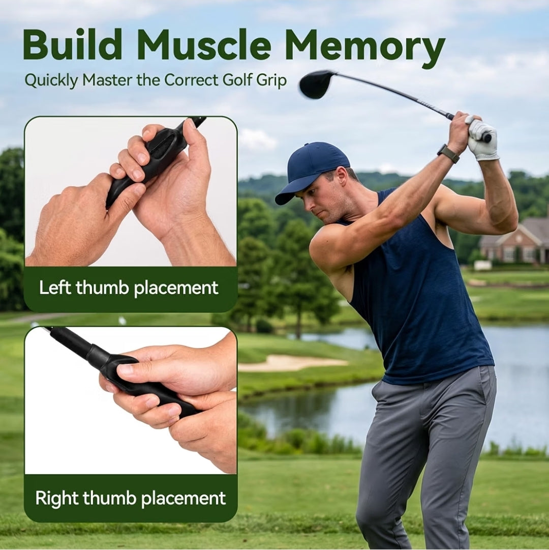 Golf Grip Trainer - Ergonomic Swing Training Aid for Correct Hand Positioning & Muscle Memory